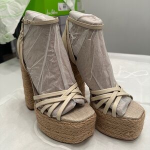 Sam Edelman Kade Ankle Strap Espadrille Platform Sandals